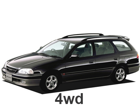 EVA автоковрики для Toyota Caldina (T215) 1997-2002 4WD — t210-4wd